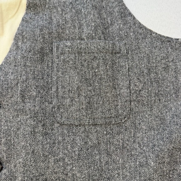 Woolrich Ruxton Vest Gray Wool Herringbone Tweed Canvas Back Mens XXL 18402 - Picture 5 of 11